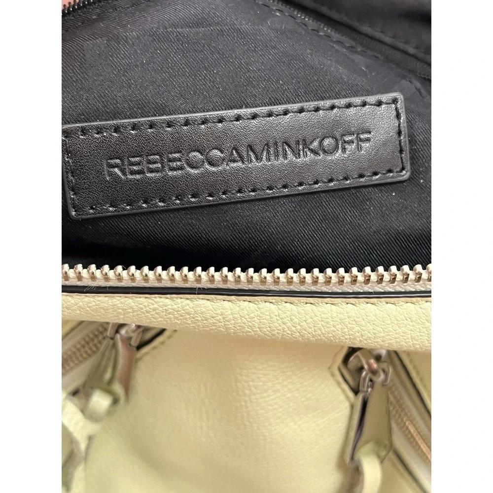 Rebecca Minkoff Shoulder Bag In Honeydoo Large Purse Handbag Leather - Picture 9 of 13